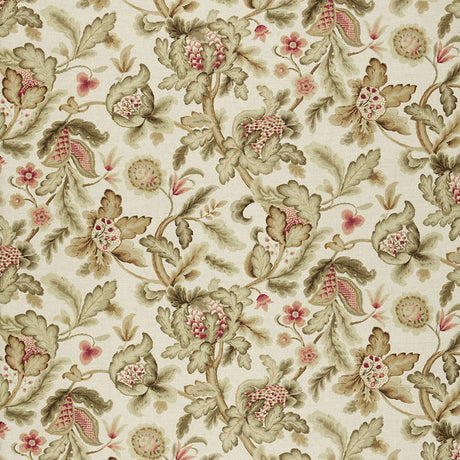Schumacher Shelton Tree Bisque Fabric - Eade's Wallpaper
