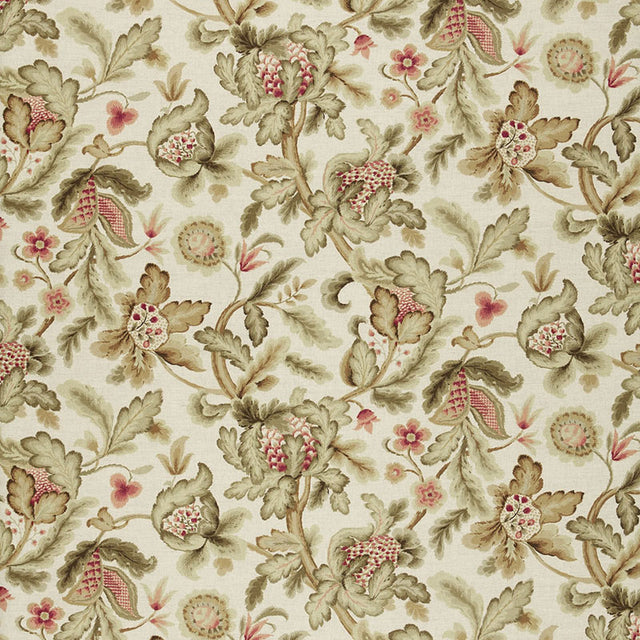 Schumacher Shelton Tree Bisque Fabric - Eade's Wallpaper