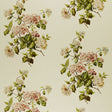 Schumacher Summer Hydrangea Ivory Fabric - Eade's Wallpaper