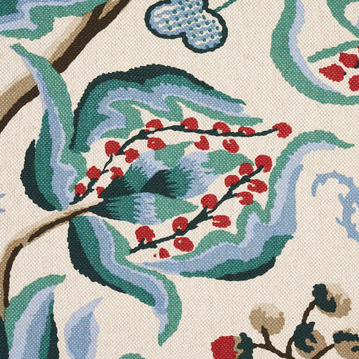Schumacher Alexandra Vine Document Fabric