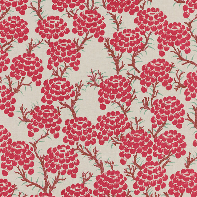 Schumacher 132N81 KALA in PLUM Fabric - RAOUL TEXTILES