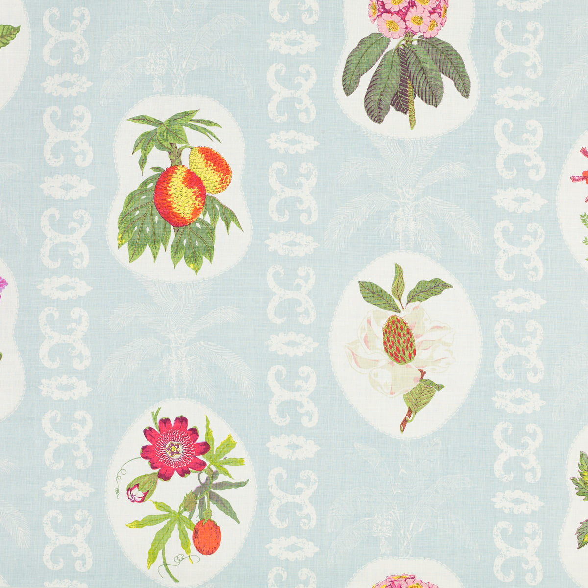 Schumacher 137B80 MARTINIQUE in SEA Fabric - RAOUL TEXTILES