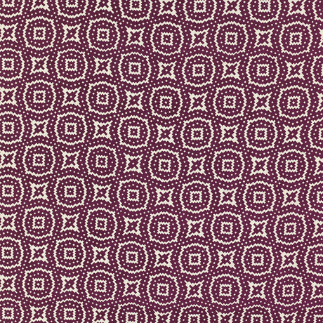 Schumacher 145N27 JAVA in EGGPLANT Fabric - RAOUL TEXTILES