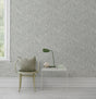 Schumacher 1478 FANTASIA GARDEN in MINERAL Wallpaper - BORÃ…