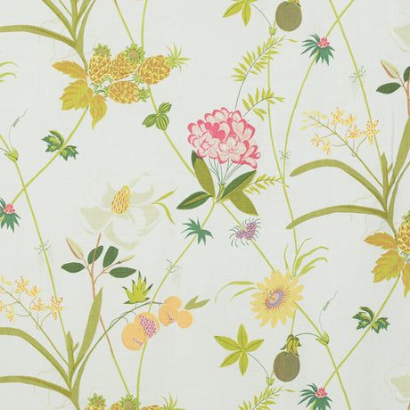 Schumacher 151H35 SECRET GARDEN BY RAOUL in WHITE Fabric - R