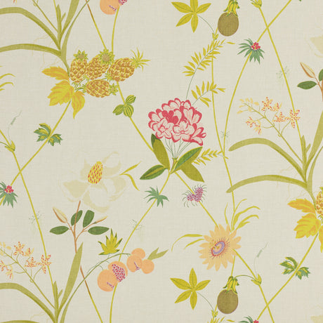 Schumacher 151N14 SECRET GARDEN BY RAOUL in NATURAL Fabric -