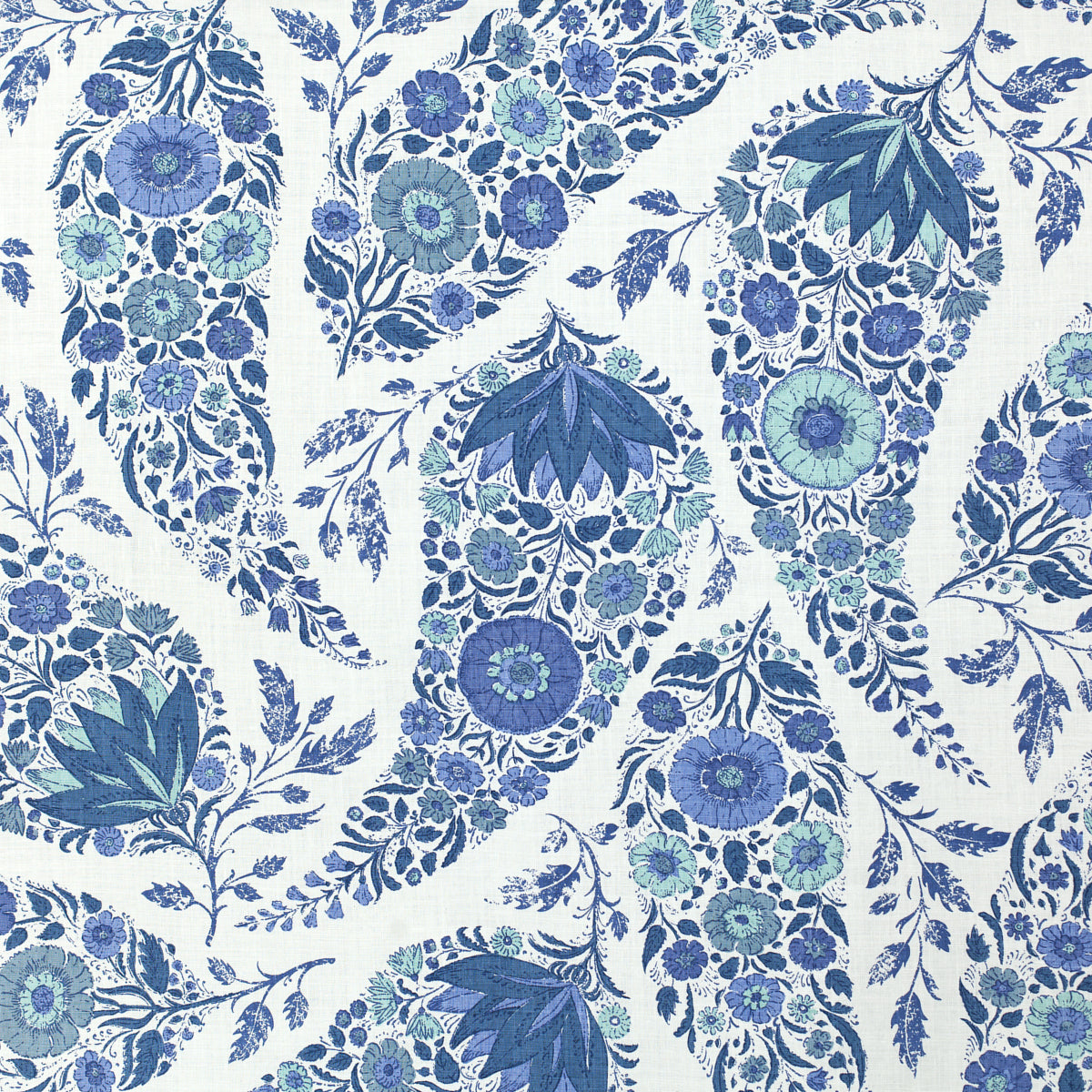 Schumacher 152B39 KASHMIR in DELFT Fabric - RAOUL TEXTILES