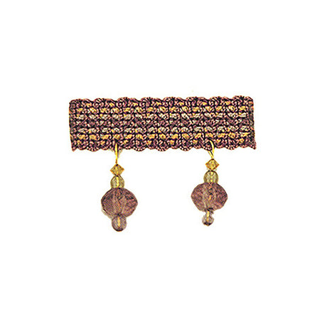 RM Coco T1095 BEADED FRINGE LAVENDER FLDS - Eade's