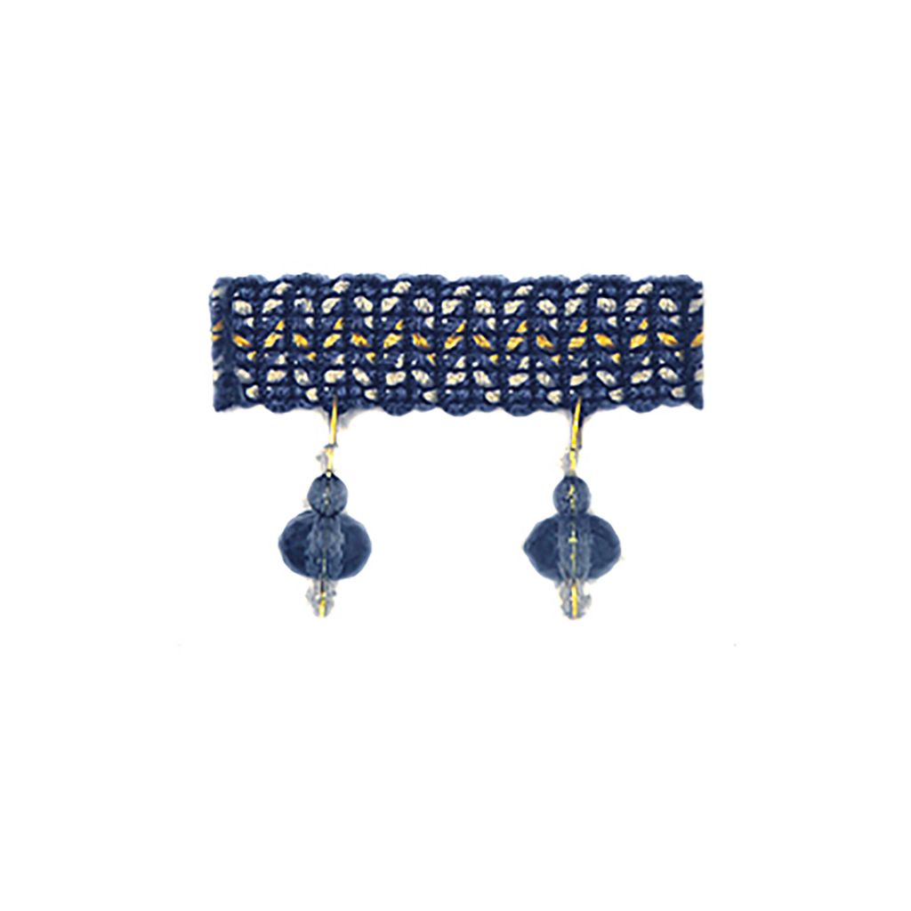 RM Coco T1095 BEADED FRINGE PETROL - Eade's