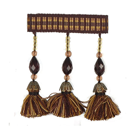 RM Coco T1115 BEAD TASSEL F EBONY BEAD TASSEL FRINGE - Eade's