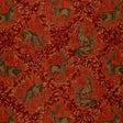 Schumacher 169073 WOBURN MEADOW in RED Fabric - LUXE LODGE