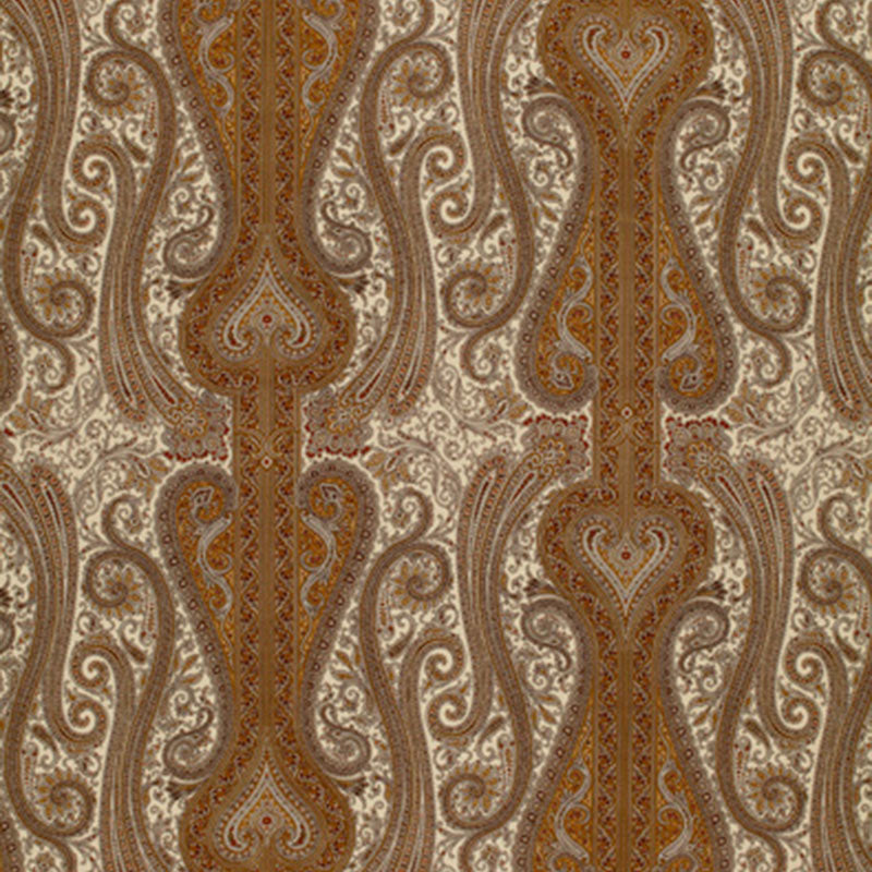 Schumacher Chavant Paisley Caramel Fabric