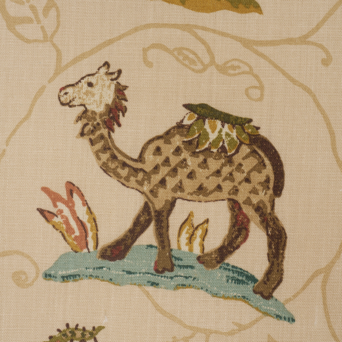 Schumacher 172760 LA MENAGERIE in CREAM Fabric - A COUNTRY L