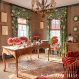 Schumacher Lotus Garden Jade Fabric - Eade's Wallpaper