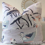 Schumacher Lotus Garden Lilac Fabric - Eade's Wallpaper