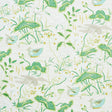 Schumacher Lotus Garden Leaf Fabric - Eade's Wallpaper