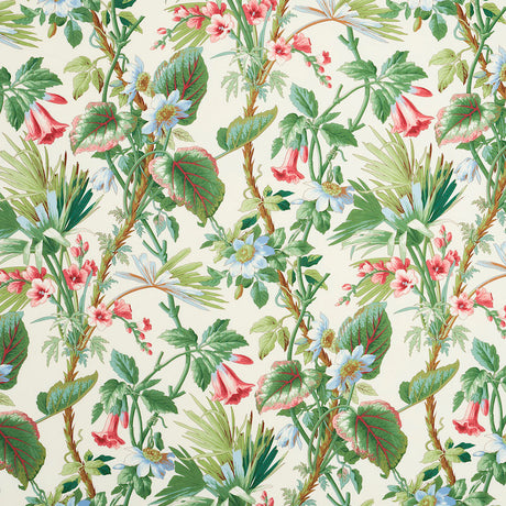 Schumacher Palmetto Garden Tropic Fabric - Eade's Wallpaper