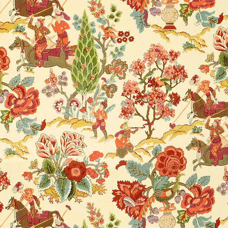 Schumacher Persian Lancers Spring Fabric - Eade's Wallpaper