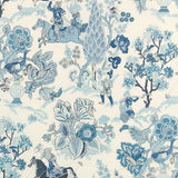Schumacher Persian Lancers Porcelain Fabric - Eade's Wallpaper