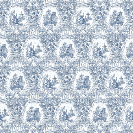 RM Coco Les Singes Musiciens French Blue CW163357 Fabric