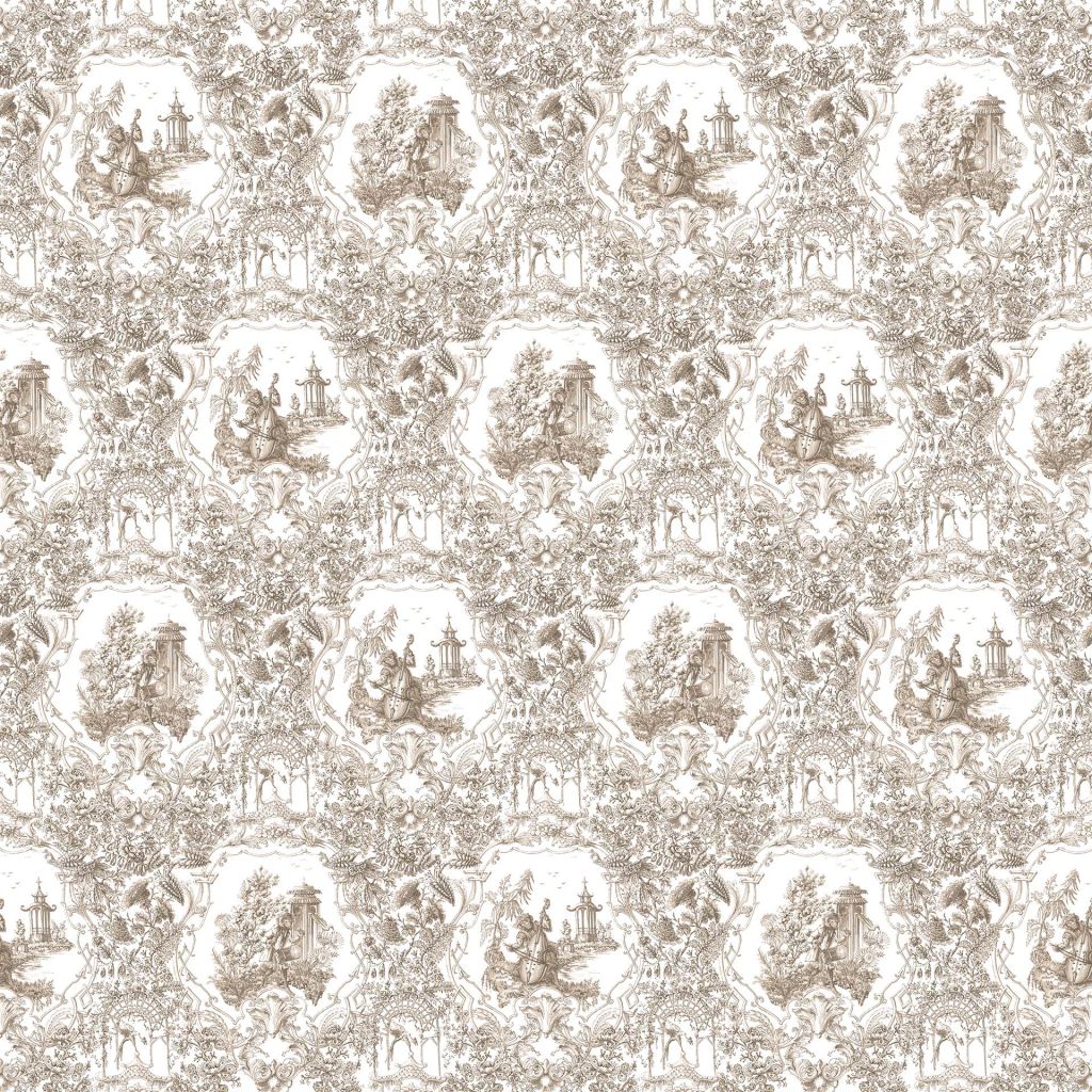 RM Coco Les Singes Musiciens Travertine CW1633 Fabric