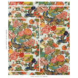 Schumacher Chiang Mai Dragon Aquamarine Fabric