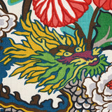 Schumacher 173273 CHIANG MAI DRAGON in ALABASTER Fabric - EX