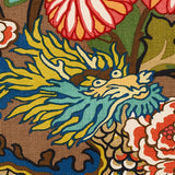 Schumacher Chiang Mai Dragon Mocha Fabric
