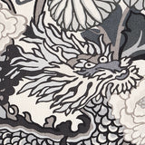 Schumacher 173276 CHIANG MAI DRAGON in SMOKE Fabric - EXUBER
