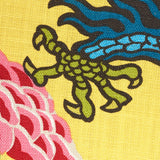 Schumacher 173281 CHIANG MAI DRAGON in YELLOW Fabric - EXUBE