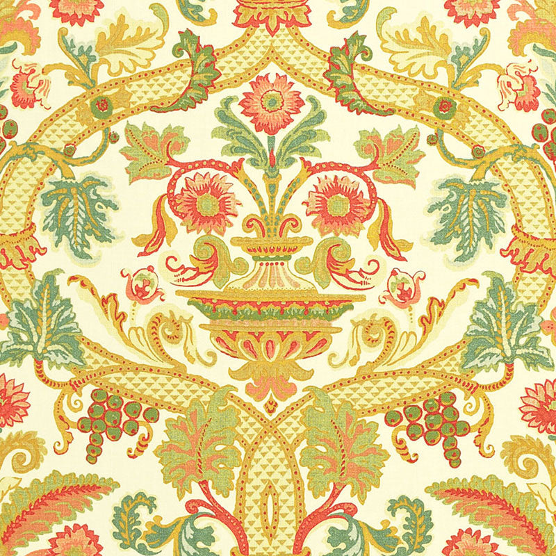 Schumacher Fontenay Vase Ivory Fabric