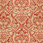 Schumacher 173342 VALENCAY DAMASK in TERRACOTTA Fabric - SCH