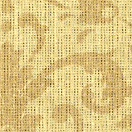 Schumacher 173360 LINWOOD RAFFIA DAMASK in STRAW Fabric - SC