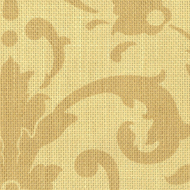 Schumacher 173360 LINWOOD RAFFIA DAMASK in STRAW Fabric - SC
