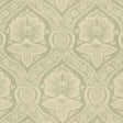 Schumacher Villandry Damask Print Mineral Fabric - Eade's Wallpaper