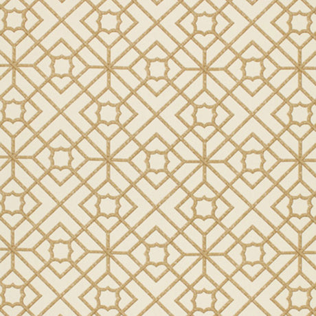 Schumacher Luan Fretwork Cane Fabric - Eade's Wallpaper