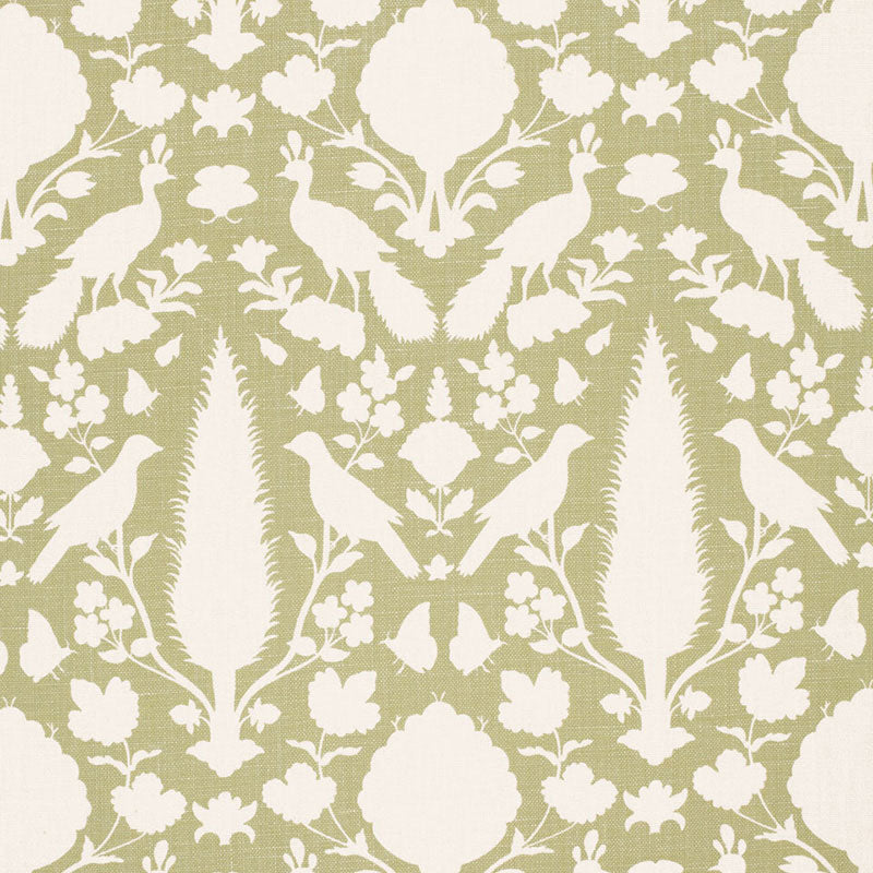Schumacher Chenonceau Sage Fabric