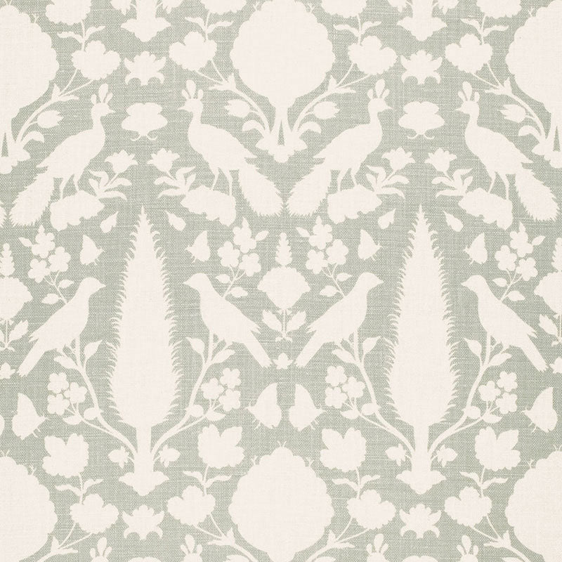 Schumacher Chenonceau Aquamarine Fabric
