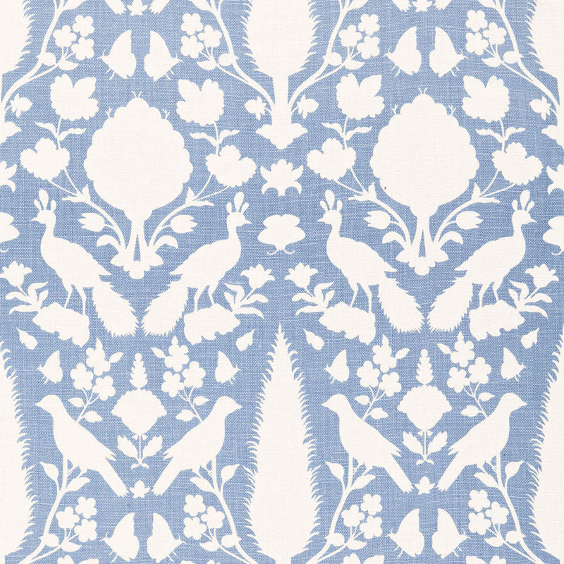 Schumacher Chenonceau Sky Fabric