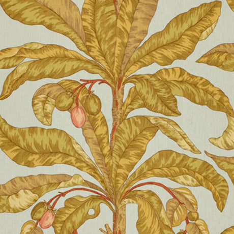 Schumacher 173590 BLAIR HOUSE PALM II in SEA BREEZE Fabric -