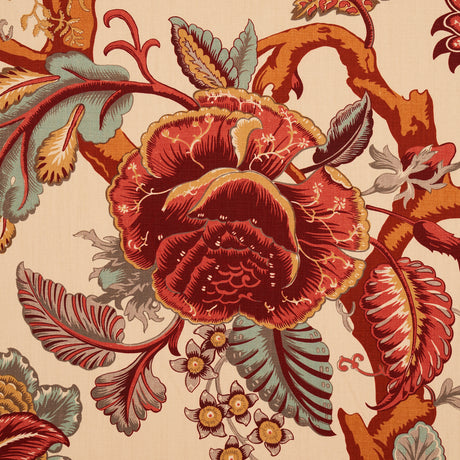 Schumacher Mandalay Tree Document Fabric - Eade's Wallpaper