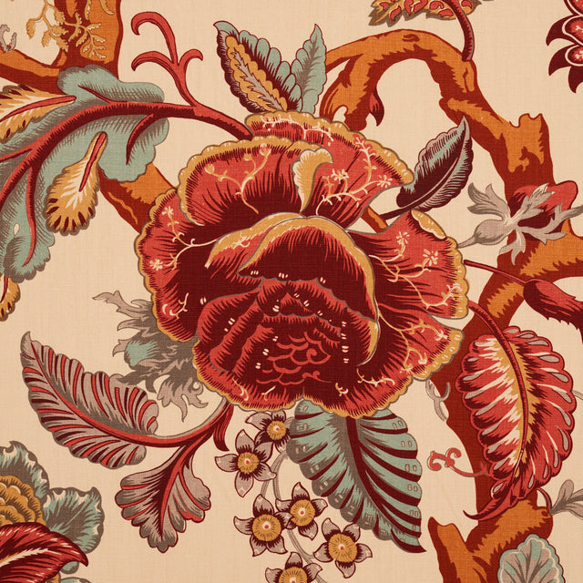 Schumacher Mandalay Tree Document Fabric - Eade's Wallpaper