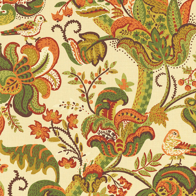 Schumacher Clarendon Spice Fabric