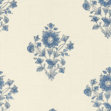 Schumacher Beatrice Bouquet Indigo Fabric