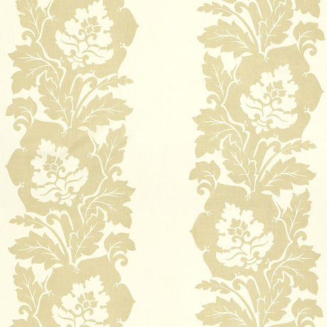 Schumacher Margate Damask Print Linen Fabric - Eade's Wallpaper