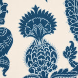 Schumacher Shalkar Indigo Fabric - Eade's Wallpaper