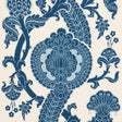 Schumacher Shalkar Indigo Fabric - Eade's Wallpaper