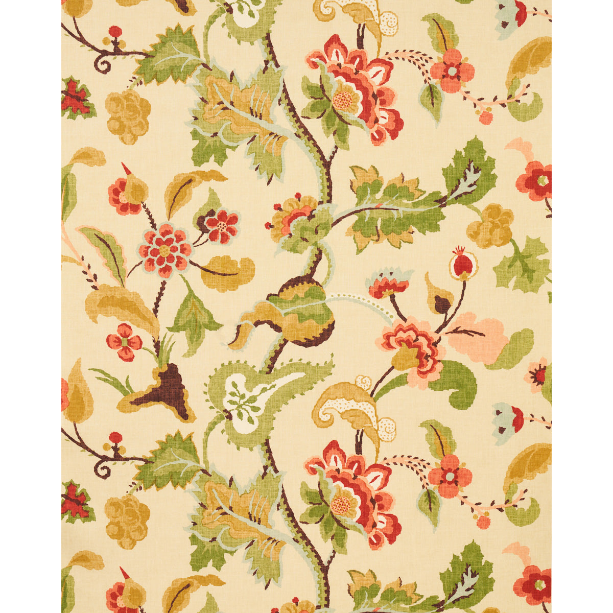 Schumacher Khantau Tree Honey Fabric - Eade's Wallpaper