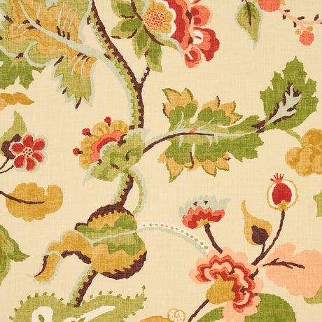 Schumacher Khantau Tree Honey Fabric - Eade's Wallpaper