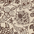 Schumacher Maracanda Vine Espresso Fabric - Eade's Wallpaper
